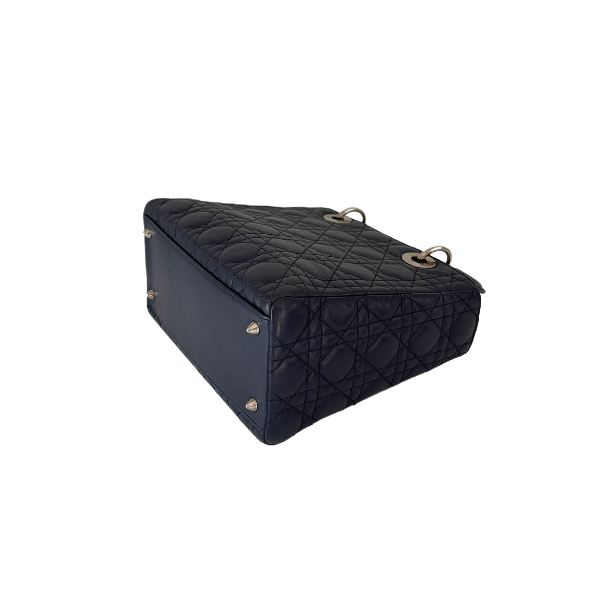 Lady Dior Medium Navy blue