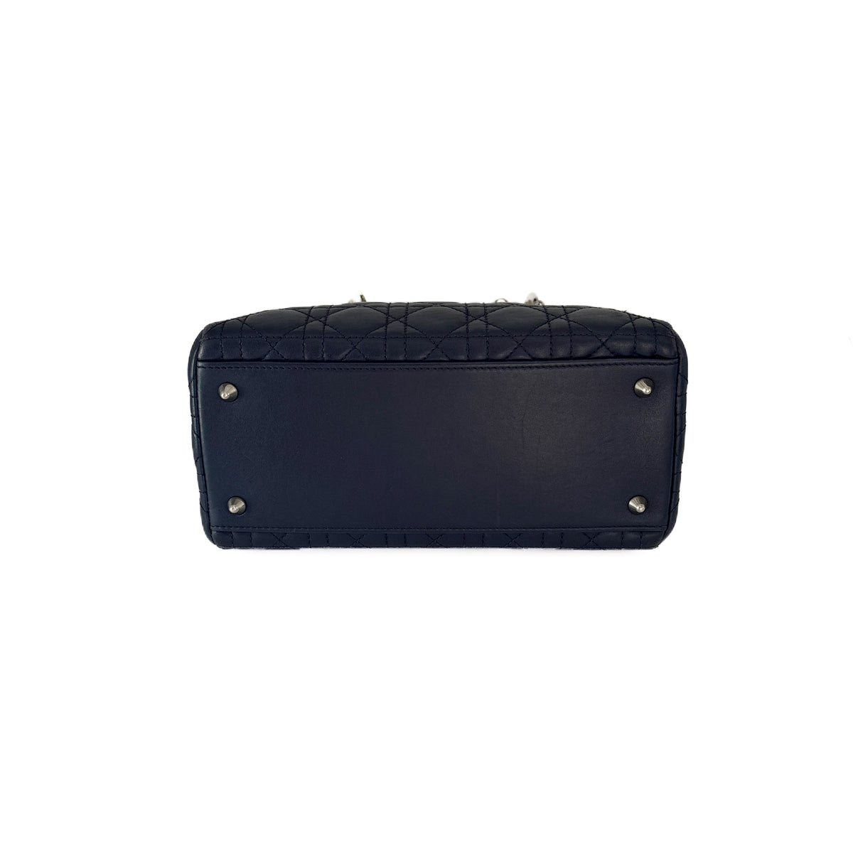Lady Dior Medium Navy blue