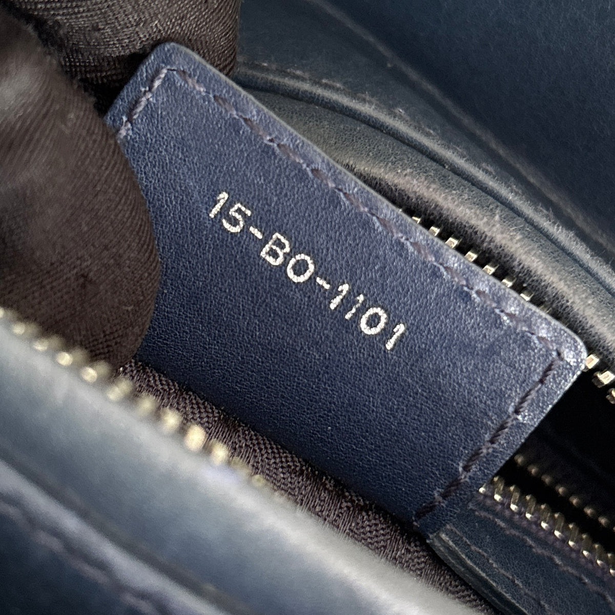 Lady Dior Medium Navy blue