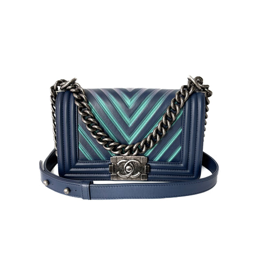 Small Le Boy Chevron Bag